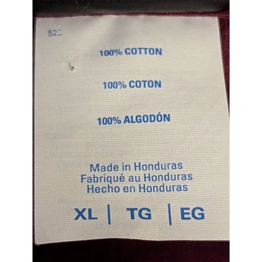 Santa Cruz Burgundy Short Sleeve T-Shirt XL 100% Cotton With Logo Front & Back - Picture 6 of 6